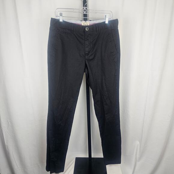 Perk Slim Fit Stretch Chino Pants Black 33x32 Cotton Spandex Blend Casual Work - Picture 1 of 5